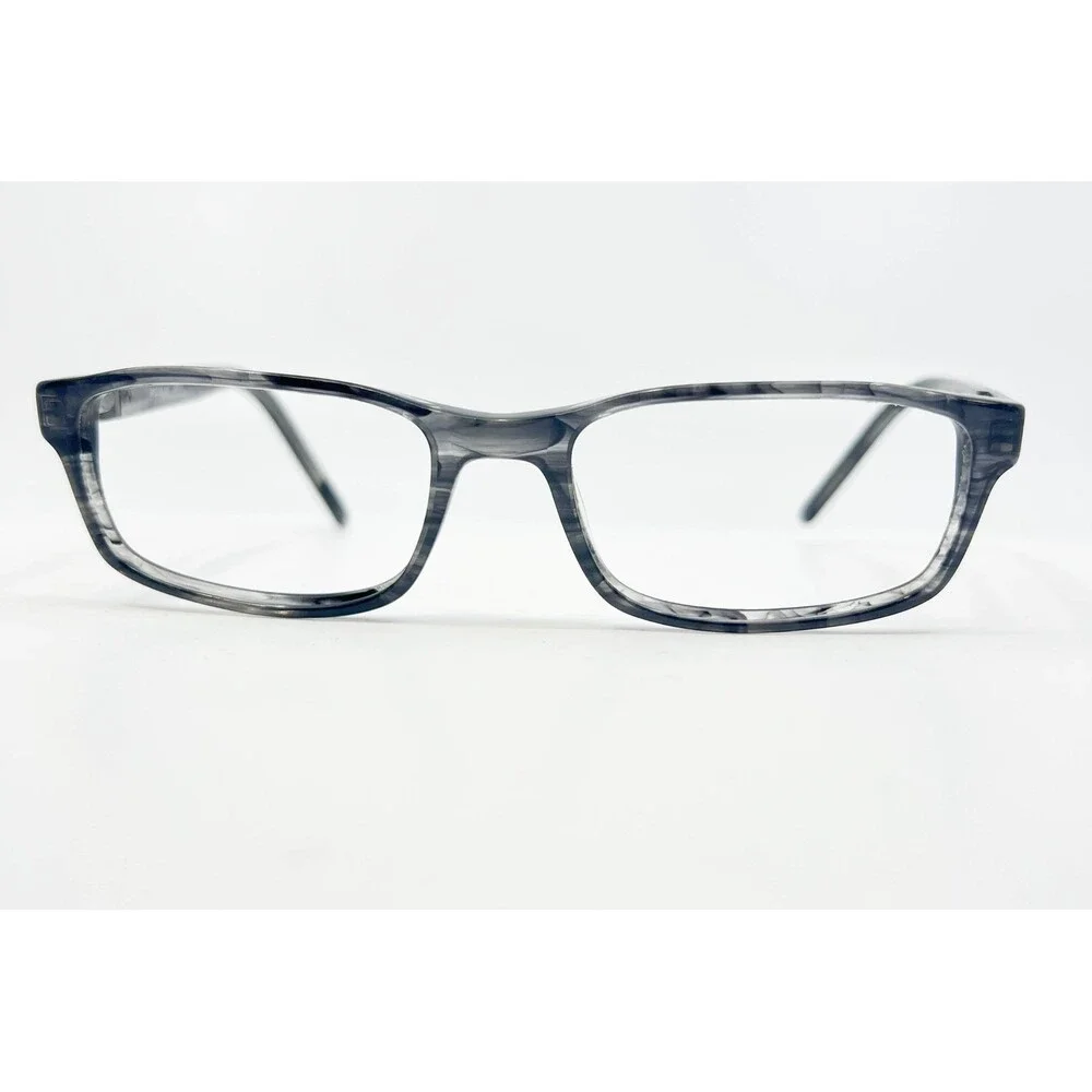 Bulova Eyeglass Frames Mens Grey Montego Bay Marble Rectangular 54-18-140